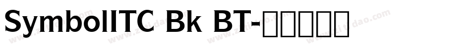 SymbolITC Bk BT字体转换
